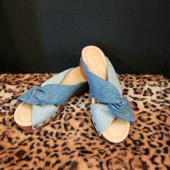 Mixed denim slides - Picture 2 of 4